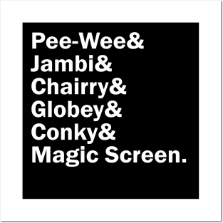 Funny Names x Pee Wee's Playhouse Posters and Art